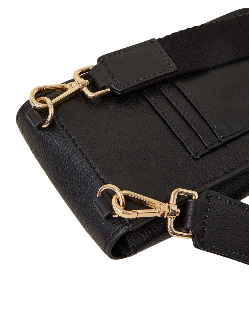 Faux Leather Crossbody Phone Bag with Card Slots – Compact Design